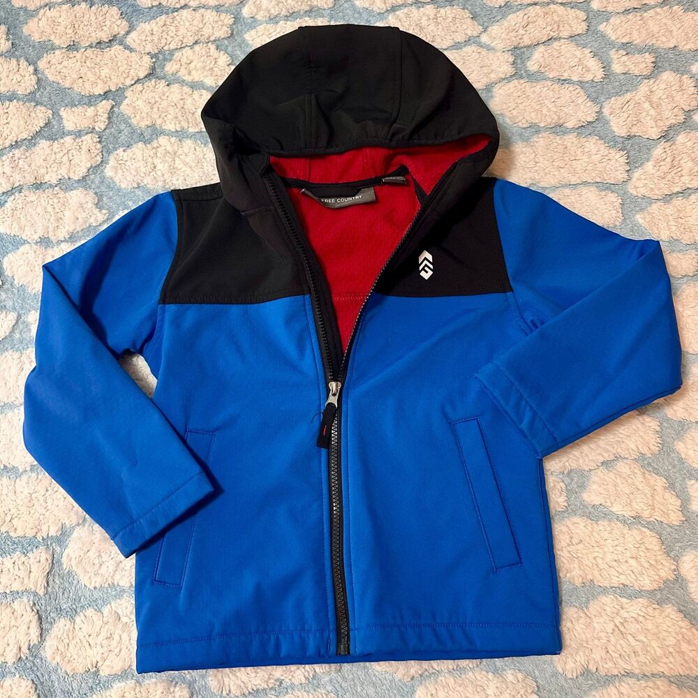 Free Country boys super softshell windbreaker jacket Size 5/6